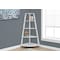 Monarch Specialties Bookshelf, Bookcase, Etagere, Corner, 4 Tier, 60"H, Office, Bedroom, Laminate, White, Contemporary I 2425 - alternate 2